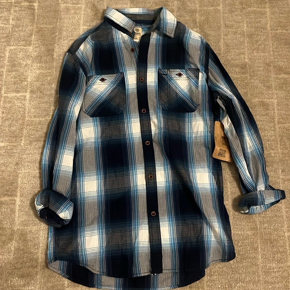 Men’s size small Ruff Hewen plaid shirt
